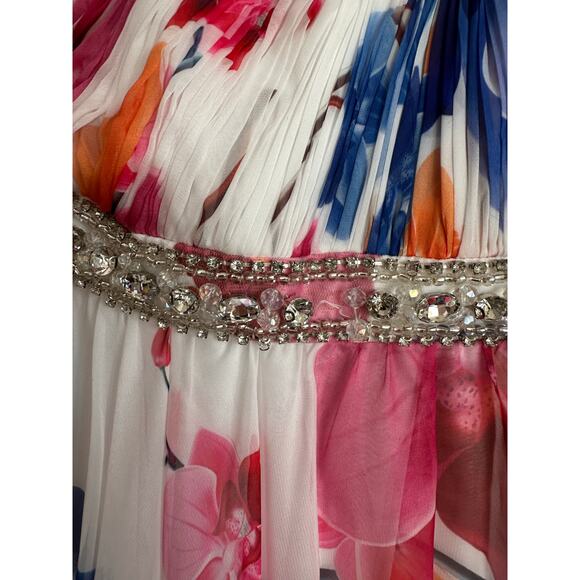 Mac Duggal 2219 Floral Gown NWT Size 4 – Beaded Straps Flawed - Picture 9 of 16